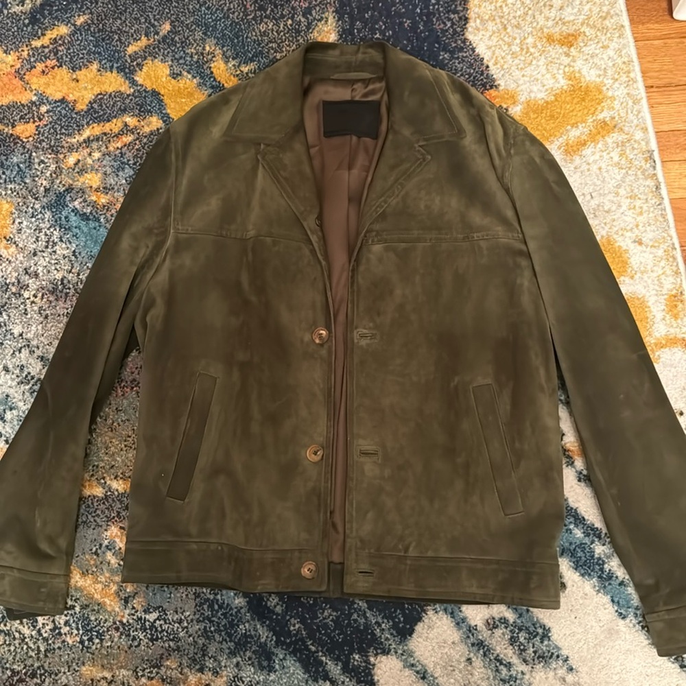 Prada suede jacket vintage